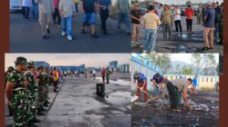 KERJA BAKTI PEMKAB HALMAHERA UTARA DALAM RANGKA PERSIAPAN PENYAMBUTAN KM TATAMAILAU