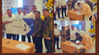 Bupati Halmahera Utara Hadiri HUT ke-29 PT NHM, Teken MoU dan Terima Bantuan Alkes untuk RSUD Tobelo