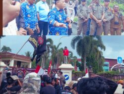 Dengar Aspirasi, Bupati Halut Temui  Massa Aksi Demo di depan Kantor Bupati