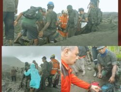 Penemuan Jenazah Angel oleh Anggota Kodim 1508/Tobelo, Masyarakat dan BPBD di Kawasan Gunung Dukono