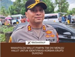 Wakapolda Malut Pimpin Tim DVI Menuju Halut untuk Identifikasi Korban Erupsi Dukono