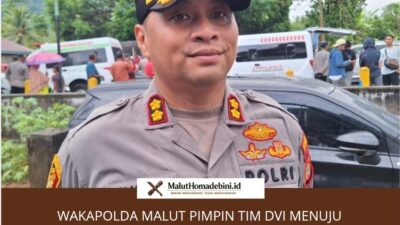 Wakapolda Malut Pimpin Tim DVI Menuju Halut untuk Identifikasi Korban Erupsi Dukono