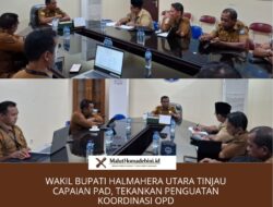 Wakil Bupati Halmahera Utara Tinjau Capaian PAD, Tekankan Penguatan Koordinasi OPD