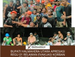 BUPATI HALMAHERA UTARA APRESIASI REGU 01 RELAWAN EVAKUASI KORBAN ERUPSI GUNUNG DUKONO: AKAMSI BERGERAK UNTUK KEMANUSIAAN