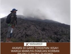 AKAMSI di Garis Terdepan: Kisah Warga Mamuya Evakuasi Korban Erupsi Gunung Dukono