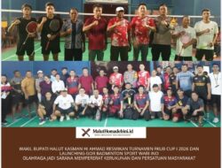 WAKIL BUPATI HALUT KASMAN HI AHMAD RESMIKAN TURNAMEN FKUB CUP I 2026 DAN LAUNCHING GOR BADMINTON SPORT WARI INO Olahraga Jadi Sarana Mempererat Kerukunan dan Persatuan Masyarakat