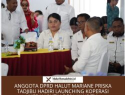 Anggota DPRD Halut Mariane Priska Tadjibu Hadiri Launching Koperasi Merah Putih Desa Kalipitu