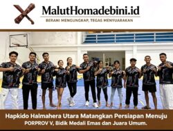 Hapkido Halmahera Utara Matangkan Persiapan Menuju PORPROV V, Bidik Medali Emas dan Juara Umum