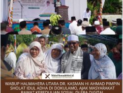 Wabup Halmahera Utara Dr. Kasman Hi Ahmad  Pimpin Sholat Idul Adha di Dokulamo, Ajak Masyarakat Rawat Kepedulian Sosial di Era Digital