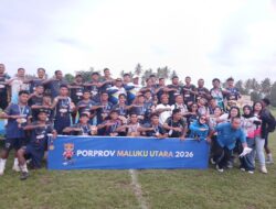 Comeback Sang Juara! Halmahera Utara Rebut Emas Sepak Bola Porprov V Maluku Utara 2026 Setelah Tundukkan Tidore 2-1