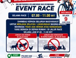 Pemerintah Daerah Halmahera Utara Ajak Masyarakat Sukseskan Event Race dengan Menjaga Keamanan dan Ketertiban Jalur Lomba