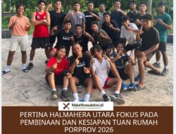 PERTINA Halmahera Utara Fokus pada Pembinaan dan Kesiapan Tuan Rumah Porprov 2026