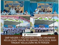 SMP Negeri 1 Halmahera Utara Umumkan Kelulusan Tahun Pelajaran 2025/2026, Raih Tingkat Kelulusan 99,79 Persen