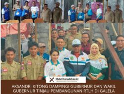 Aksandri Kitong Dampingi Gubernur dan Wakil Gubernur Tinjau Pembangunan RTLH di Galela