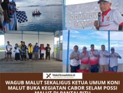 Wagub Malut sekaligus Ketua Umum KONI Malut Buka Kegiatan Cabor Selam POSSI Malut di Pantai Pitu