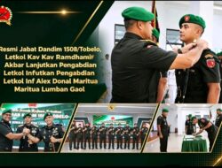 Resmi Jabat Dandim 1508/Tobelo, Letkol Kav Ramdhani Akbar Lanjutkan Pengabdian Letkol Inf Alex Donal Maritua Lumban Gaol
