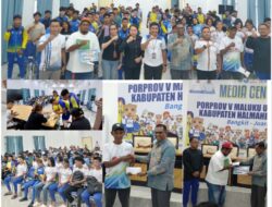 Wakil Bupati Halmahera Utara Dr. Kasman Hi. Ahmad Bersama KONI Serahkan Penghargaan kepada Atlet Berprestasi PORPROV Maluku Utara 2026