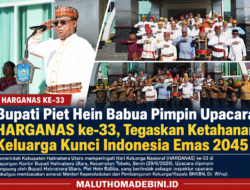 Bupati Piet Hein Babua Pimpin Upacara HARGANAS ke-33, Tegaskan Ketahanan Keluarga Kunci Indonesia Emas 2045