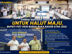 Sinergi Reforma Agraria untuk Halut Maju, Bupati Piet Hein Babua Buka Rakor GTRA 2026