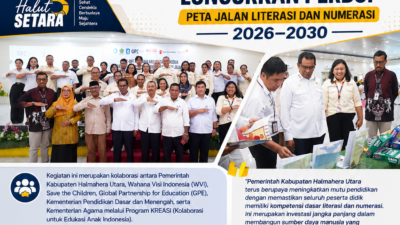 Wabup Kasman Pimpin Transformasi Pendidikan Halut, Luncurkan Peta Jalan Literasi dan Numerasi 2026–2030