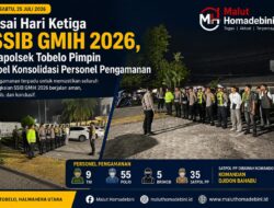 Usai Hari Ketiga SSIB GMIH 2026, Kapolsek Tobelo Pimpin Apel Konsolidasi Personel Pengamanan