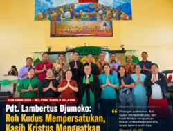Pdt. Lambertus Djumoko: Roh Kudus Mempersatukan, Kasih Kristus Menguatkan di Tengah Perbedaan