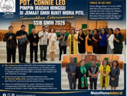 Pdt. Connie Leo Pimpin Ibadah Minggu di Jemaat GMIH Bukit Moria Pitu, Semarakkan Semangat Persaudaraan SSIB GMIH 2026