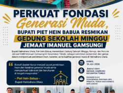 Perkuat Fondasi Generasi Muda, Bupati Piet Hein Babua Resmikan Gedung Sekolah Minggu Jemaat Imanuel Gamsungi