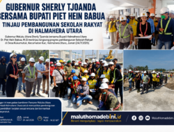 Gubernur Sherly Tjoanda Bersama Bupati Piet Hein Babua Tinjau Pembangunan Sekolah Rakyat di Halmahera Utara