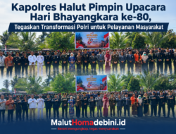 Kapolres Halut Pimpin Upacara Hari Bhayangkara ke-80, Tegaskan Transformasi Polri untuk Pelayanan Masyarakat