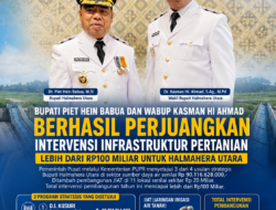 Bupati Piet Hein Babua dan Wabup Kasman Hi Ahmad Berhasil Perjuangkan Intervensi Infrastruktur Pertanian Lebih dari Rp100 Miliar untuk Halmahera Utara