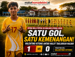 Satu Gol, Satu Kemenangan! Valentino Kitong Antar Halut Taklukkan Halbar 1-0