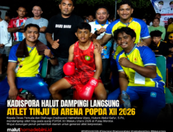 Kadispora Halut Tunjukkan Komitmen, Dampingi Langsung Petinju di Arena POPDA XII Maluku Utara 2026