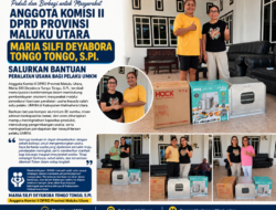 Anggota Komisi II DPRD Maluku Utara Maria Silfi Deyabora Tongo Tongo Salurkan Bantuan Peralatan Usaha untuk UMKM di Halmahera Utara