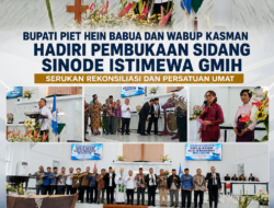 Bupati Piet Hein Babua dan Wabup Kasman Hadiri Pembukaan Sidang Sinode Istimewa GMIH, Teguhkan Rekonsiliasi dan Persatuan Setelah 13 Tahun
