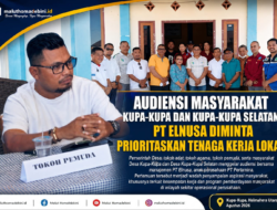 AUDIENSI MASYARAKAT KUPA-KUPA DAN KUPA-KUPA SELATAN, PT ELNUSA DIMINTA PRIORITASKAN TENAGA KERJA LOKAL