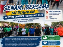 Senam Bersama Meriahkan Festival Lentera Hibualamo, Semangat Sehat dan Kebersamaan Menggema di Tobelo