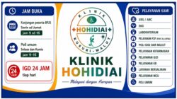 KLINIK HOHIDIAI KUSURI TETAP MELAYANI, LOKASI PELAYANAN BERALIH KE FASILITAS BARU
