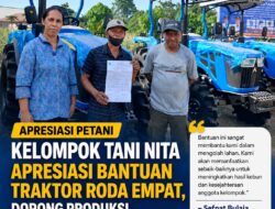 KELOMPOK TANI NITA APRESIASI BANTUAN TRACKTOR RODA EMPAT, DORONG PRODUKSI HORTIKULTURA MENINGKAT
