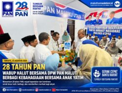 28 Tahun PAN, KETWIL PAN Maluku Utara Berbagi Kebahagiaan Bersama Anak Yatim