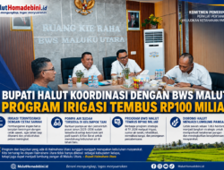 BUPATI HALUT KOORDINASI DENGAN BWS MALUT, PROGRAM IRIGASI TEMBUS RP100 MILIAR