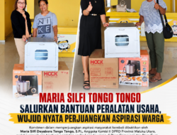 MARIA SILFI TONGO TONGO SALURKAN BANTUAN PERALATAN USAHA, WUJUD NYATA PERJUANGKAN ASPIRASI WARGA