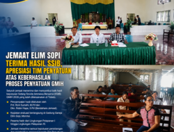JEMAAT ELIM SOPI TERIMA HASIL SSIB, APRESIASI TIM PENYATUAN ATAS KEBERHASILAN PROSES PENYATUAN GMIH