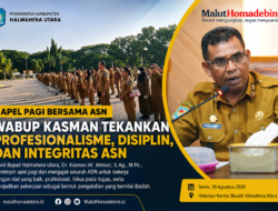 APEL PAGI PEMKAB HALUT, WABUP KASMAN TEKANKAN PROFESIONALISME, DISIPLIN, DAN INTEGRITAS ASN