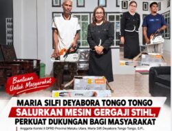MARIA SILFI DEYABORA TONGO TONGO SALURKAN MESIN GERGAJI STIHL, PERKUAT DUKUNGAN BAGI MASYARAKAT