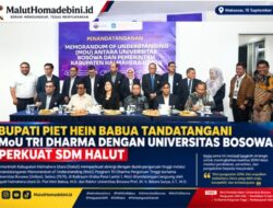 BUPATI PIET HEIN BABUA TANDATANGANI MoU TRI DHARMA DENGAN UNIVERSITAS BOSOWA, PERKUAT SDM HALUT