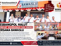 KESBANGPOL HALUT PERKUAT KOORDINASI DAN SINERGI BERSAMA BAWASLU