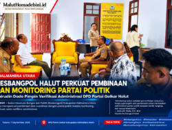 HAIRUDIN DODO PIMPIN MONITORING, KESBANGPOL HALUT VERIFIKASI ADMINISTRASI PARTAI GOLKAR