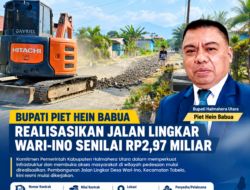 BUPATI PIET HEIN BABUA REALISASIKAN JALAN LINGKAR WARI-INO SENILAI RP2,97 MILIAR