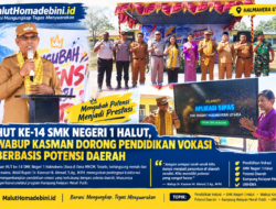 HUT Ke-14 SMK Negeri 1 Halut, Wabup Kasman Dorong Pendidikan Vokasi Berbasis Potensi Daerah